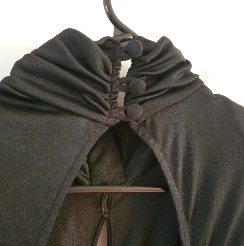 Classic Black Long Sleeve Jumpsuit - Picture 6 of 8